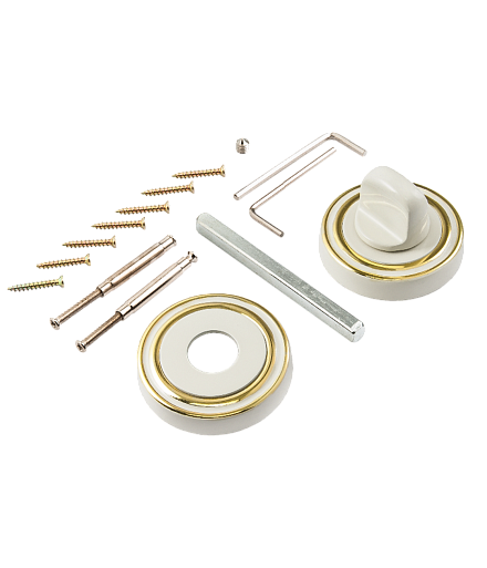 Завертки сантехнические Завертка сантехническая RENZ на круглом основании BK 16 BIG W/GP 